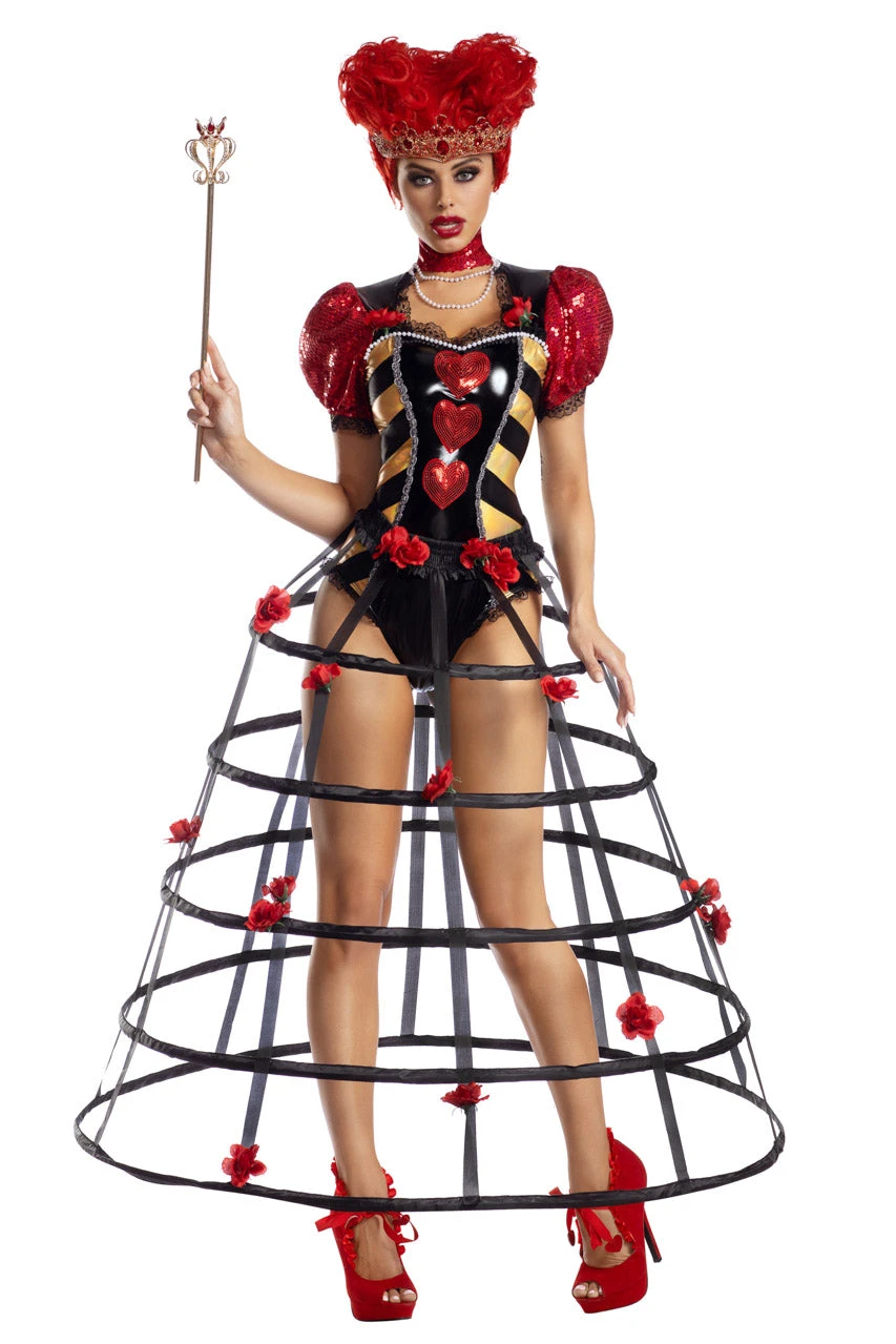 Party King Caged Heart Queen Costume
