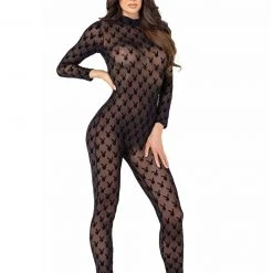 Roma Costume Sheer Playboy Bunny Bodysuit